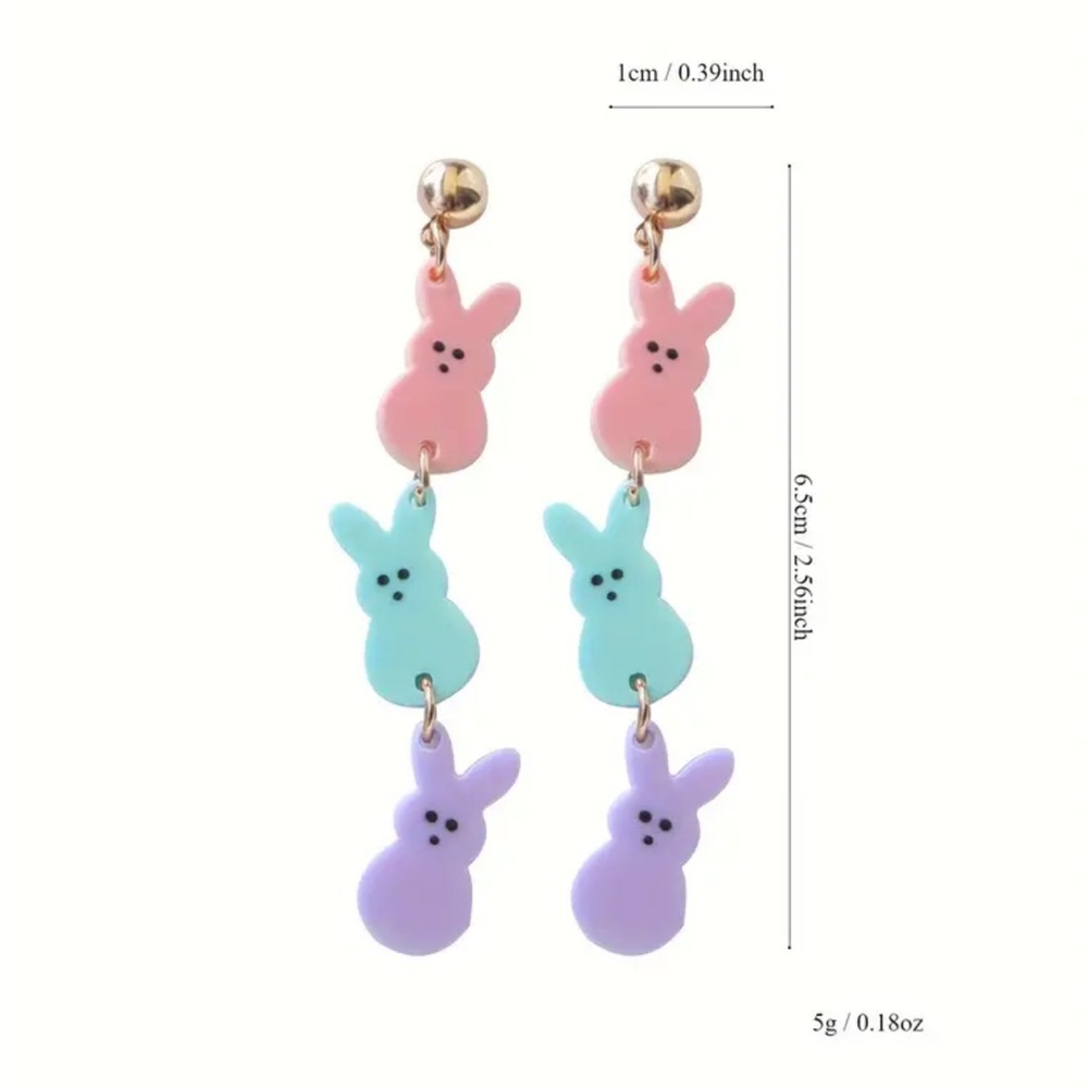 Bunny Dangle Earrings - Picture 2 of 2